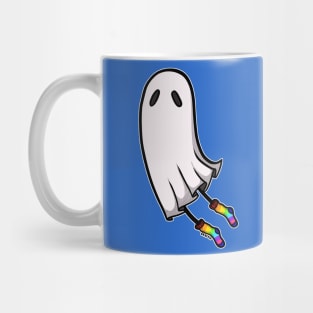 Rainbow Socks Ghost Mug